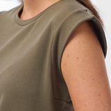 Cap Sleeve Jersey Tank - Thyme