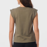 Cap Sleeve Jersey Tank - Thyme