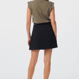 Wrap Mini Skirt - Black