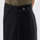 Wrap Mini Skirt - Black