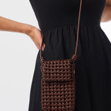 Woven Crossbody Bag - Chocolate