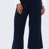 Knit Drawstring Pants - Navy