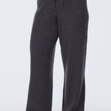 Knit Drawstring Pants - Charcoal