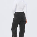 Henley Long Sleeve Top - White