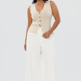 Tailored Pocket Pants - White