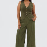 Tailored Pocket Pants - Khaki