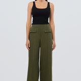 Tailored Pocket Pants - Khaki