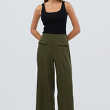 Tailored Pocket Pants - Khaki