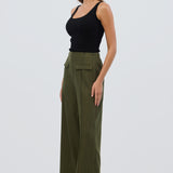 Tailored Pocket Pants - Khaki