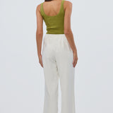 Tailored Pocket Pants - White