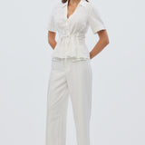 Tailored Pocket Pants - White