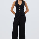 Tailored Pocket Pants - Black