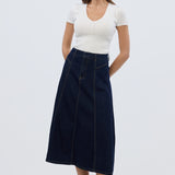 Denim Skirt - Indigo