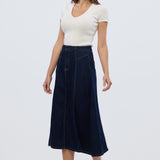 Denim Skirt - Indigo