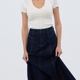 Denim Skirt - Indigo