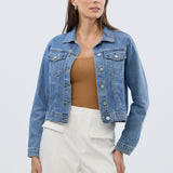 Denim Jacket - Mid Blue Wash