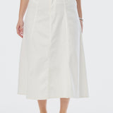 Denim Skirt - White