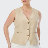 Tapered Vest - Wheat