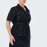 Broderie Anglaise Shirt - Black