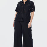 Broderie Anglaise Shirt - Black