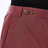 Adjustable Waist Shorts - Cranberry
