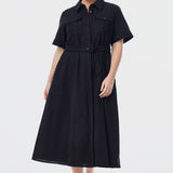 Broderie Anglaise Dress - Black