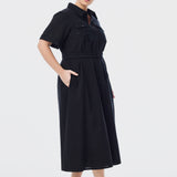 Broderie Anglaise Dress - Black