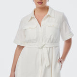Broderie Anglaise Dress - White