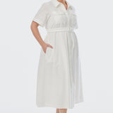 Broderie Anglaise Dress - White