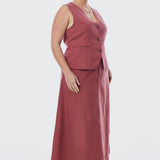 Tapered Vest - Cranberry