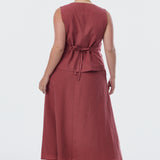 Tapered Vest - Cranberry
