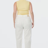 Signature Barrel Leg Jeans - White