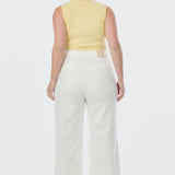 Signature Wide Leg Jeans - White