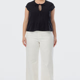 Pintuck Top - Black