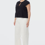 Pintuck Top - Black
