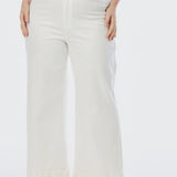 Signature Wide Leg Jeans - White