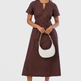 Crescent Shoulder Bag - Ecru