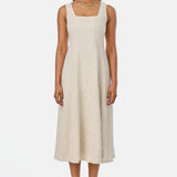 Panelled Midi Dress - Oatmeal