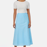 Slip Midi Skirt - Aquamarine