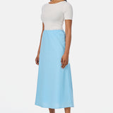 Slip Midi Skirt - Aquamarine