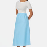 Slip Midi Skirt - Aquamarine