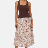 Scoop Neck Ribbed Tank - Espresso