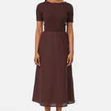 Slip Midi Skirt - Espresso