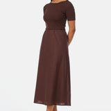 Slip Midi Skirt - Espresso