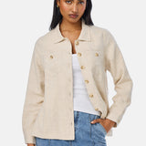 Panelled Jacket - Oatmeal