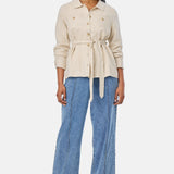 Panelled Jacket - Oatmeal