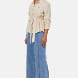 Panelled Jacket - Oatmeal