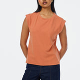 Cap Sleeve Jersey Tank - Terracotta
