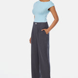 Asymmetric Top - Aquamarine Marl