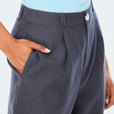 Straight Leg Pant - Charcoal